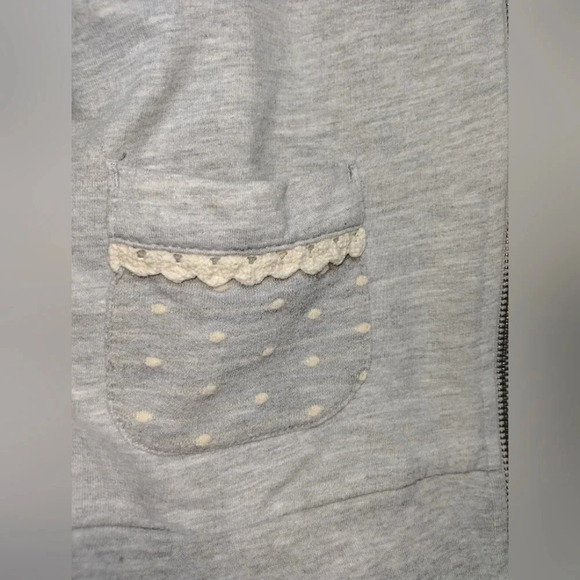 Disney Parks Minnie Mouse Disney Zip Hoodie with Lace Detail size Small - Picture 4 of 7